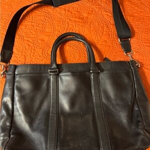 Coach Black Leather Men's/Women’s Briefcase